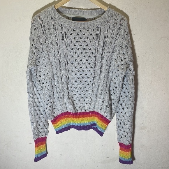 Le Superbe Silver Lining Sinbad Cotton Cashmere-Blend Sweater Size XS - Picture 8 of 12